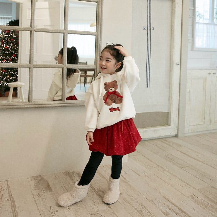 Lago - Korean Children Fashion - #prettylittlegirls - Ribbon Cute Hoody - 2
