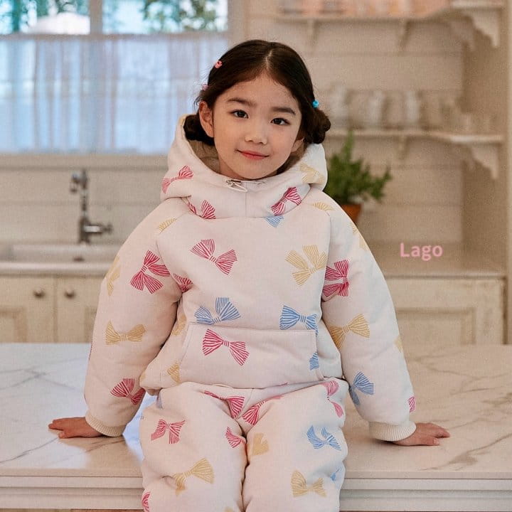 Lago - Korean Children Fashion - #prettylittlegirls - Jelly Bear Ski Wear Top Bottom Set - 9