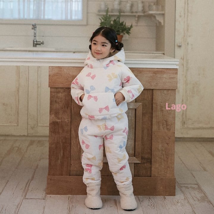 Lago - Korean Children Fashion - #toddlerclothing - Jelly Bear Ski Wear Top Bottom Set - 11