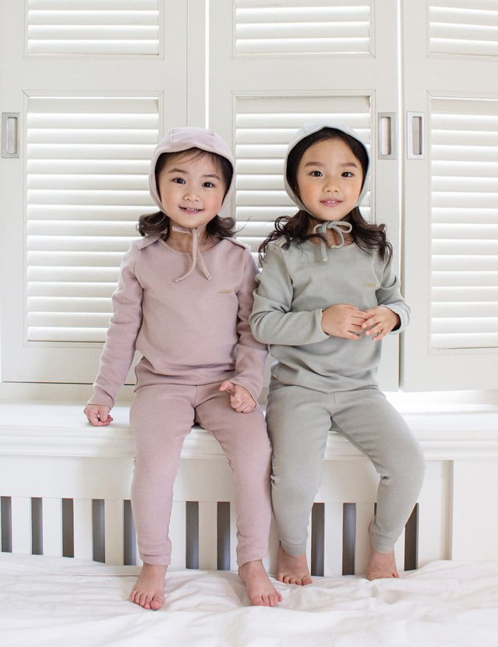 Le Bev - Korean Baby Fashion - #onlinebabyshop - Gold Stitch Bonnet