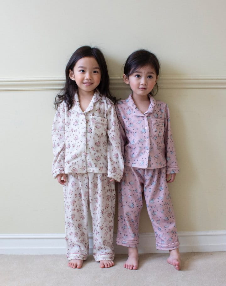 Le Bev - Korean Children Fashion - #childrensboutique -  Flower Pajama Set - 9