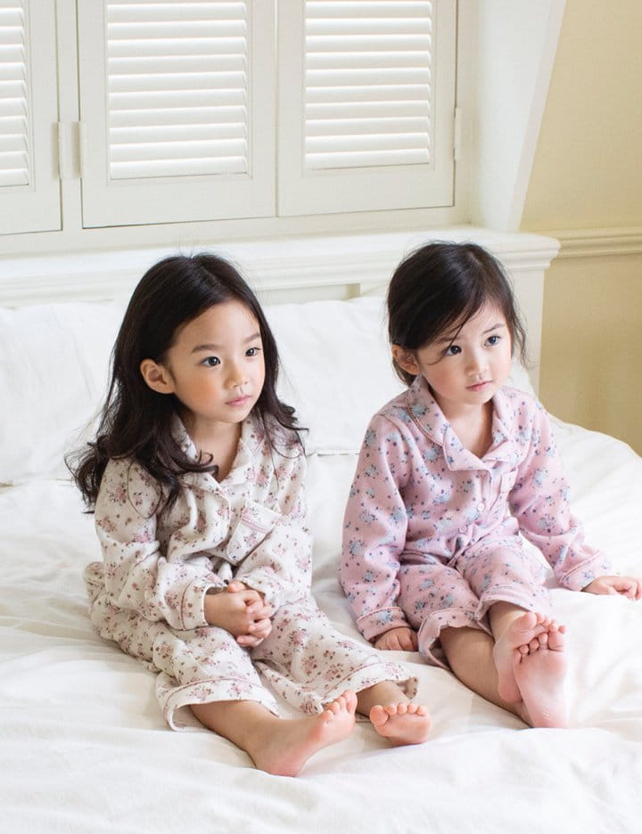 Le Bev - Korean Children Fashion - #magicofchildhood -  Flower Pajama Set - 2