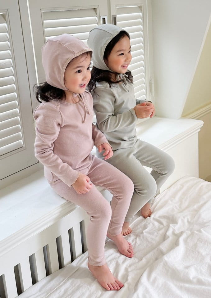 Le Bev - Korean Children Fashion - #littlefashionista - Gold Stitch Twin Set - 4