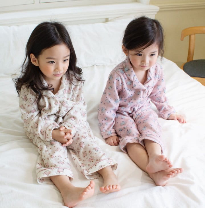 Le Bev - Korean Children Fashion - #minifashionista -  Flower Pajama Set - 3