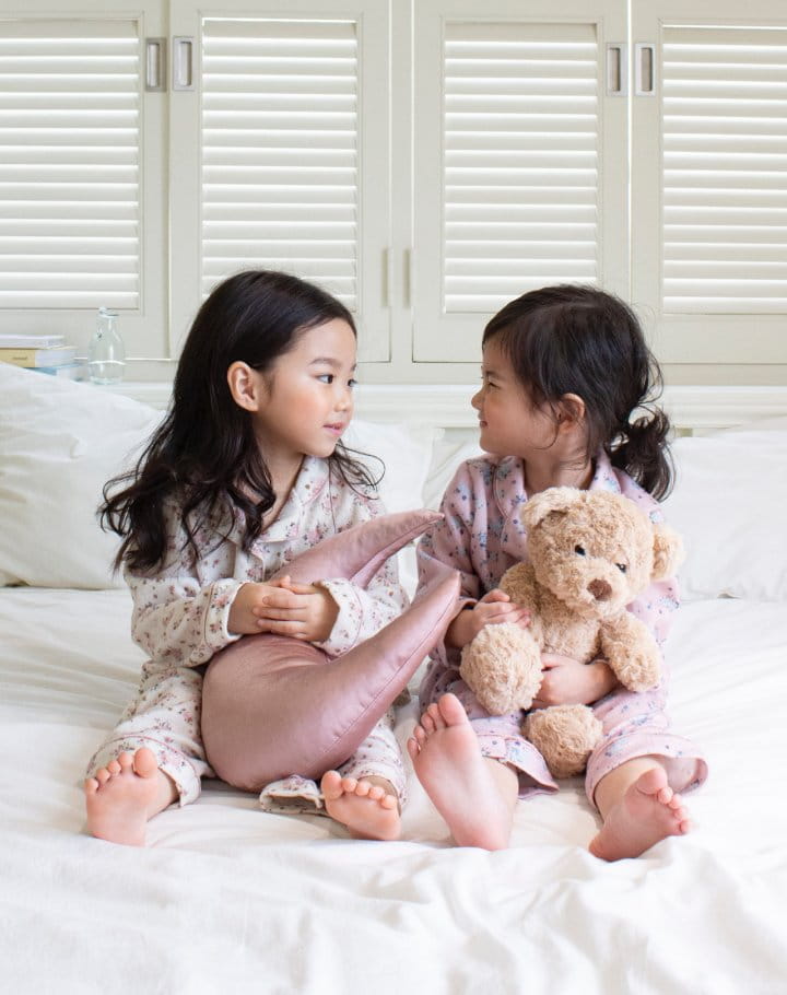Le Bev - Korean Children Fashion - #toddlerclothing -  Flower Pajama Set - 6