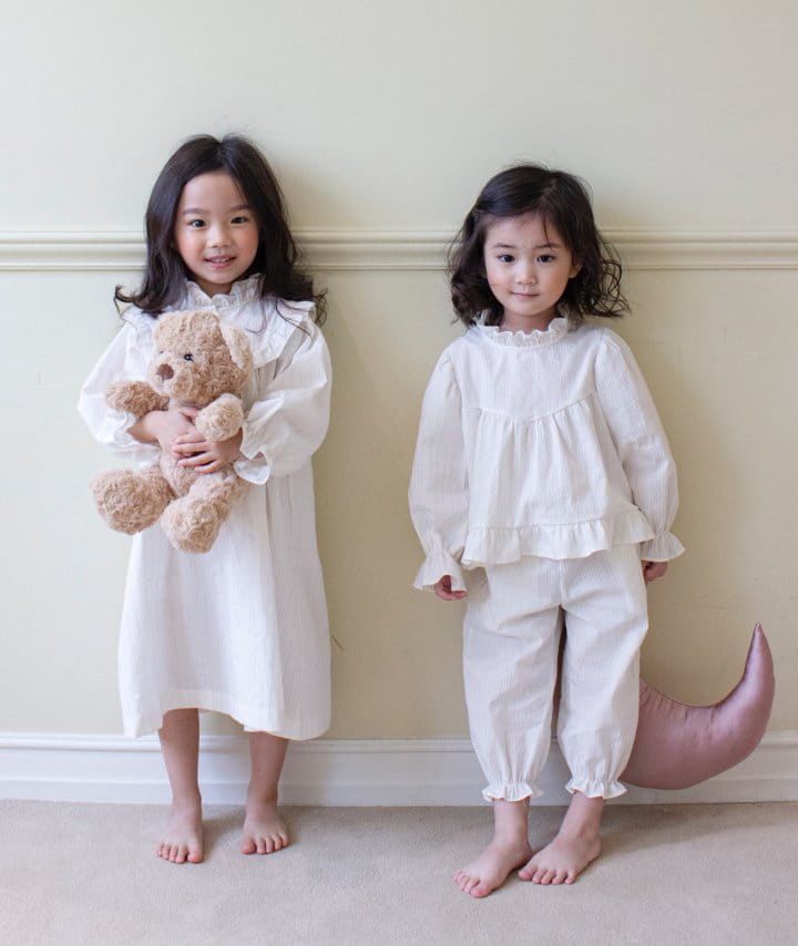 Le Bev - Korean Children Fashion - #todddlerfashion -  Gold ST One-Piece - 4