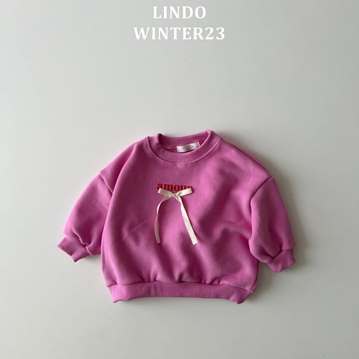 Lindo - Korean Children Fashion - #Kfashion4kids - Amor Ribbon Sweatshirt - 3