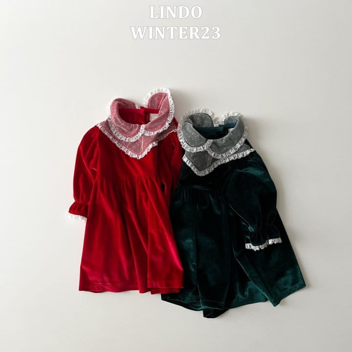 Lindo - Korean Children Fashion - #childofig - Snow Velvet One-Piece - 3