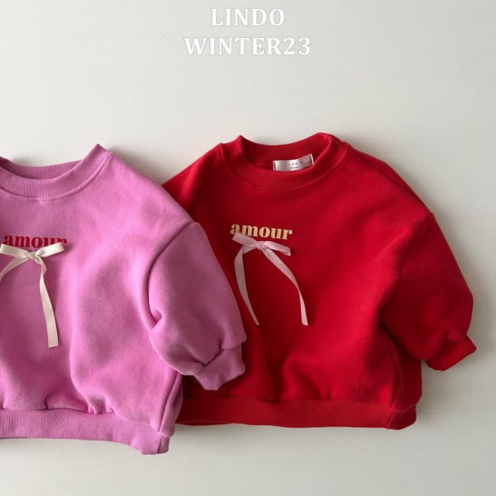 Lindo - Korean Children Fashion - #kidsstore - Amor Ribbon Sweatshirt