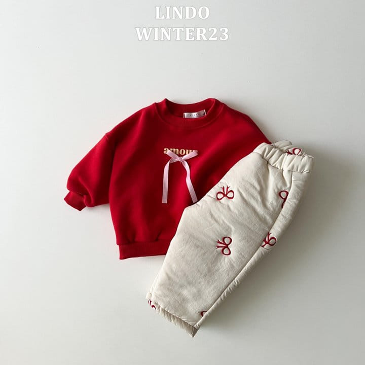 Lindo - Korean Children Fashion - #Kfashion4kids - Amor Ribbon Sweatshirt - 4