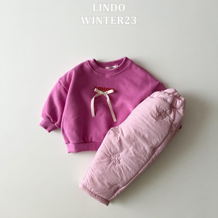 Lindo - Korean Children Fashion - #magicofchildhood - Amor Ribbon Sweatshirt - 5