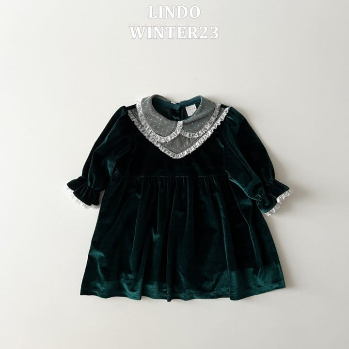 Lindo - Korean Children Fashion - #prettylittlegirls - Snow Velvet One-Piece - 2