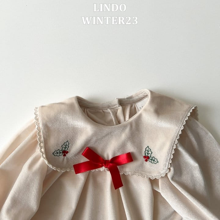 Lindo - Korean Children Fashion - #prettylittlegirls - Winter Ribbon Velvet One-Piece