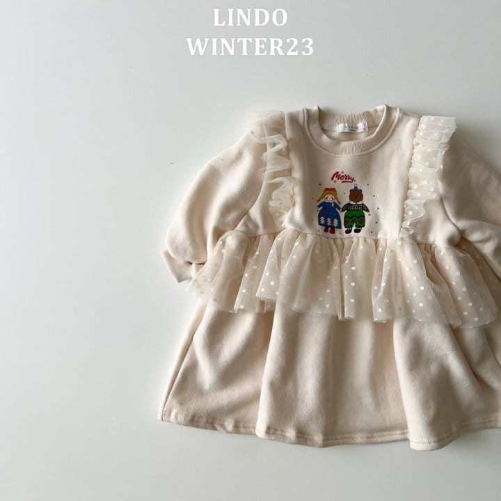 Lindo - Korean Children Fashion - #stylishchildhood - Noel Frill One-Piece - 6