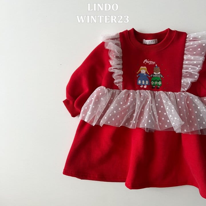 Lindo - Korean Children Fashion - #toddlerclothing - Noel Frill One-Piece - 5