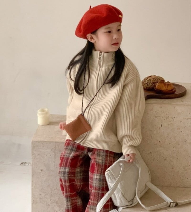 Little Rabbit - Korean Children Fashion - #Kfashion4kids - Fondue Knit Zip-Up - 6