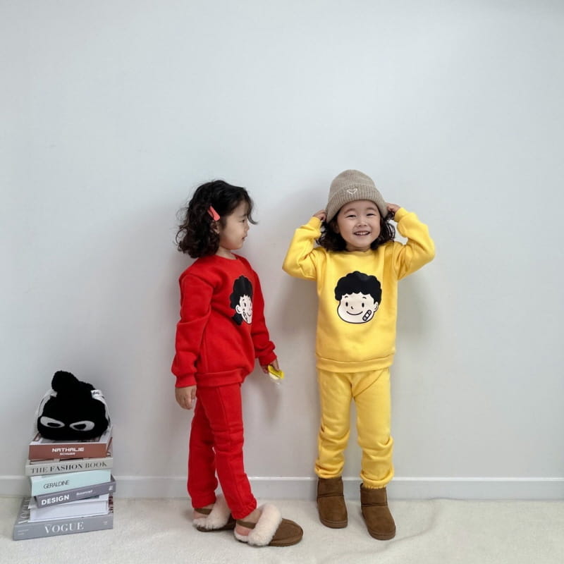 Little Rabbit - Korean Children Fashion - #Kfashion4kids - Fleece Kiddos Top Bottom Set