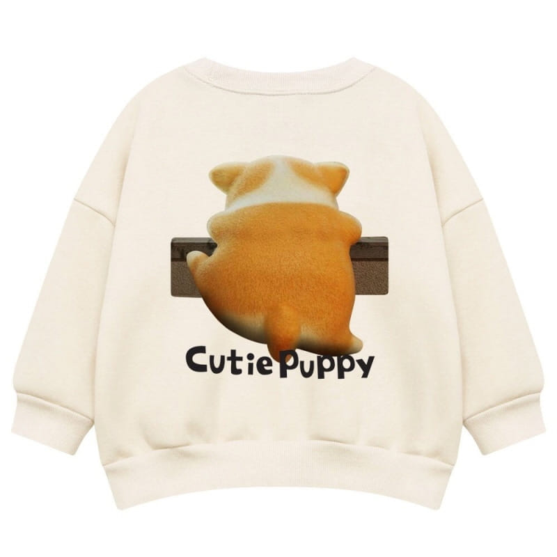 Little Rabbit - Korean Children Fashion - #childofig - Fleece Cute Puppy Top Bottom Set - 9