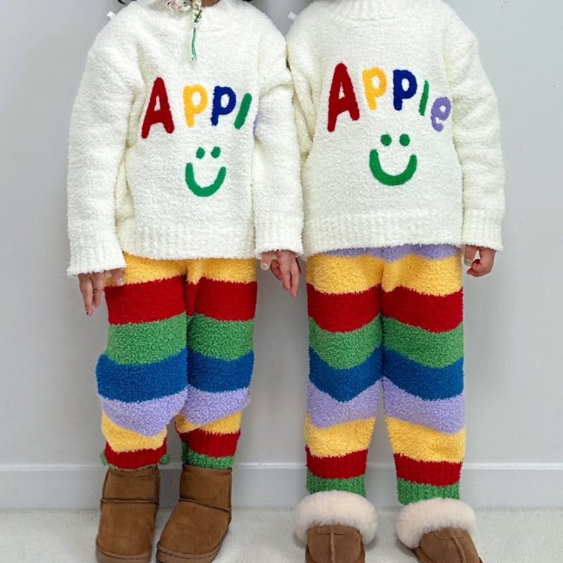 Little Rabbit - Korean Children Fashion - #childofig - Apple Top Bottom Set - 5
