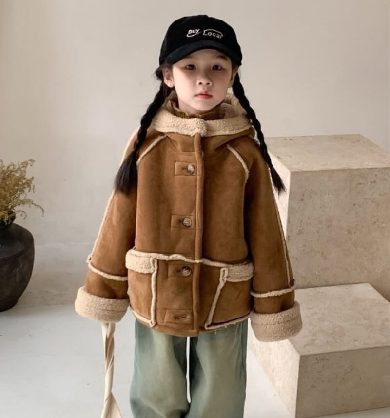 Little Rabbit - Korean Children Fashion - #childrensboutique - Carmel Hoody Mustang