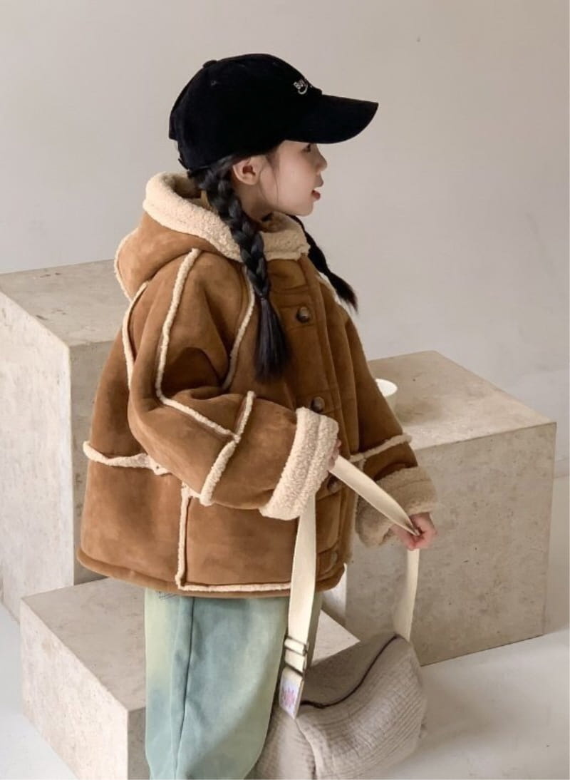 Little Rabbit - Korean Children Fashion - #designkidswear - Carmel Hoody Mustang - 2