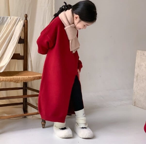 Little Rabbit - Korean Children Fashion - #kidzfashiontrend - Red Knit Tee - 10