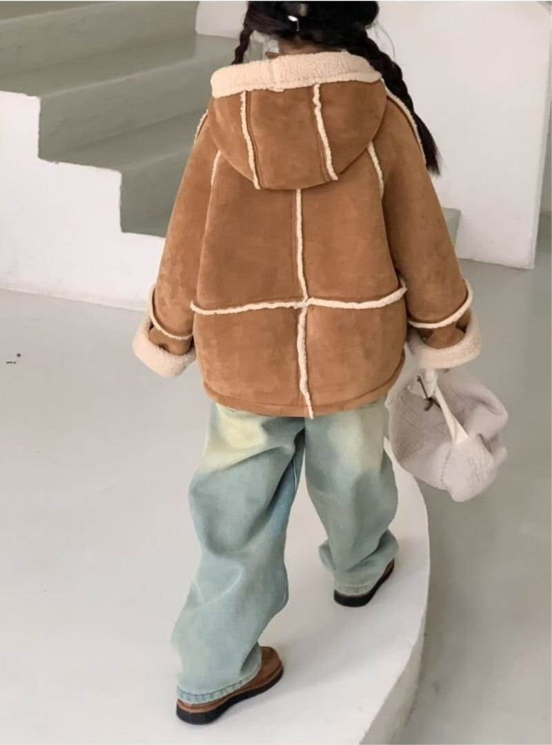 Little Rabbit - Korean Children Fashion - #kidzfashiontrend - Carmel Hoody Mustang - 7