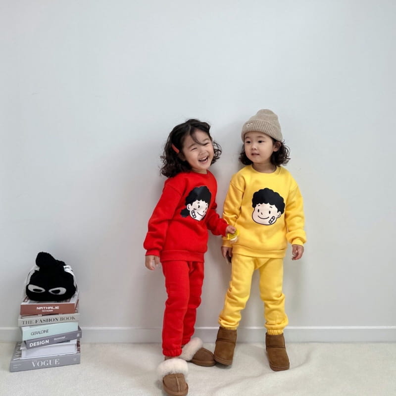 Little Rabbit - Korean Children Fashion - #magicofchildhood - Fleece Kiddos Top Bottom Set - 3