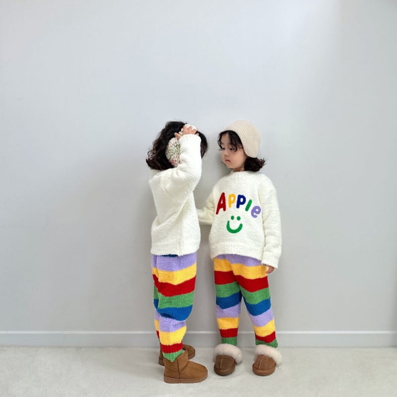 Little Rabbit - Korean Children Fashion - #magicofchildhood - Apple Top Bottom Set - 2