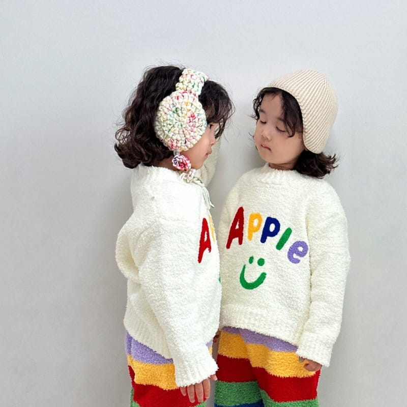 Little Rabbit - Korean Children Fashion - #minifashionista - Apple Top Bottom Set - 3