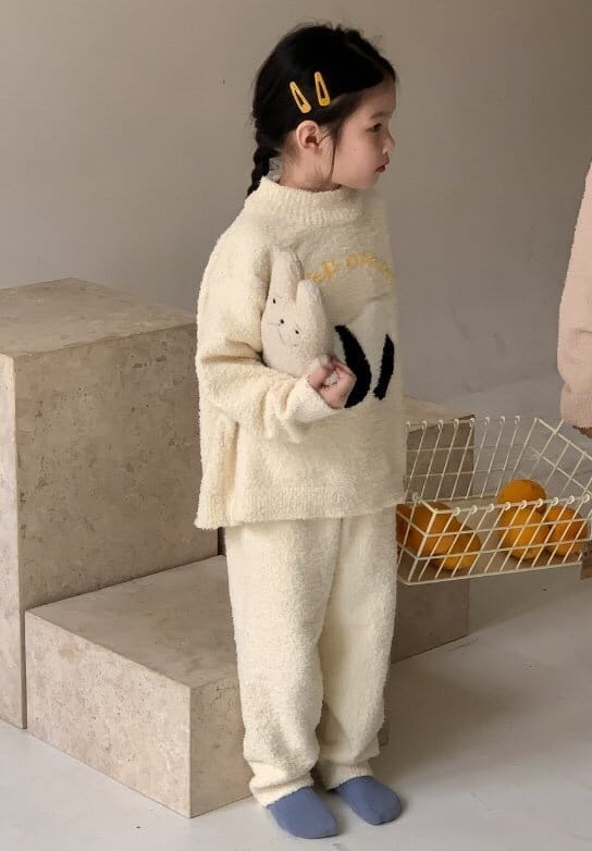 Little Rabbit - Korean Children Fashion - #todddlerfashion - Have A Good Night Top Bottom Set - 2