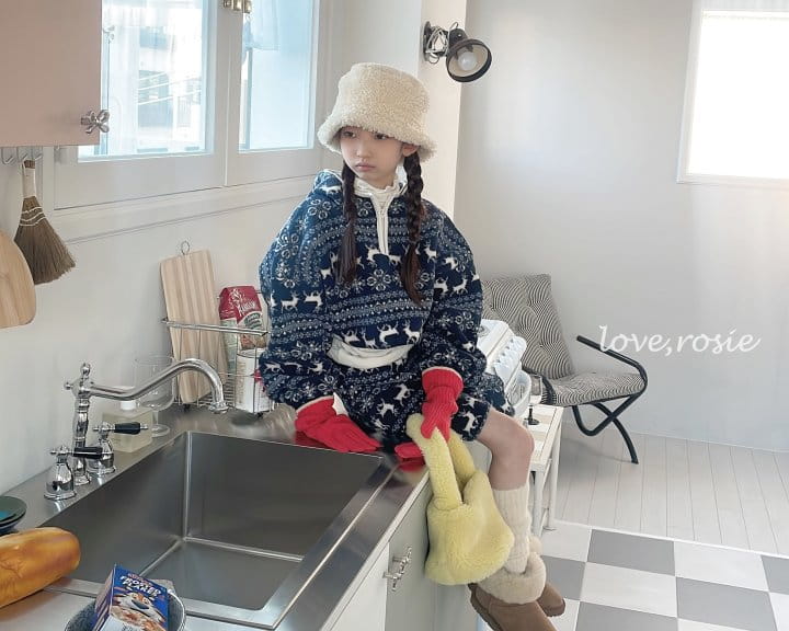 Love Rosie - Korean Children Fashion - #littlefashionista - Nordic Fleece Half Zip-Up - 3