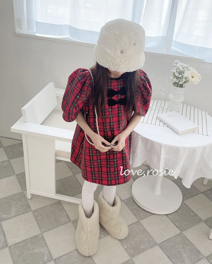Love Rosie - Korean Children Fashion - #magicofchildhood - Vivian Check One-Piece - 2
