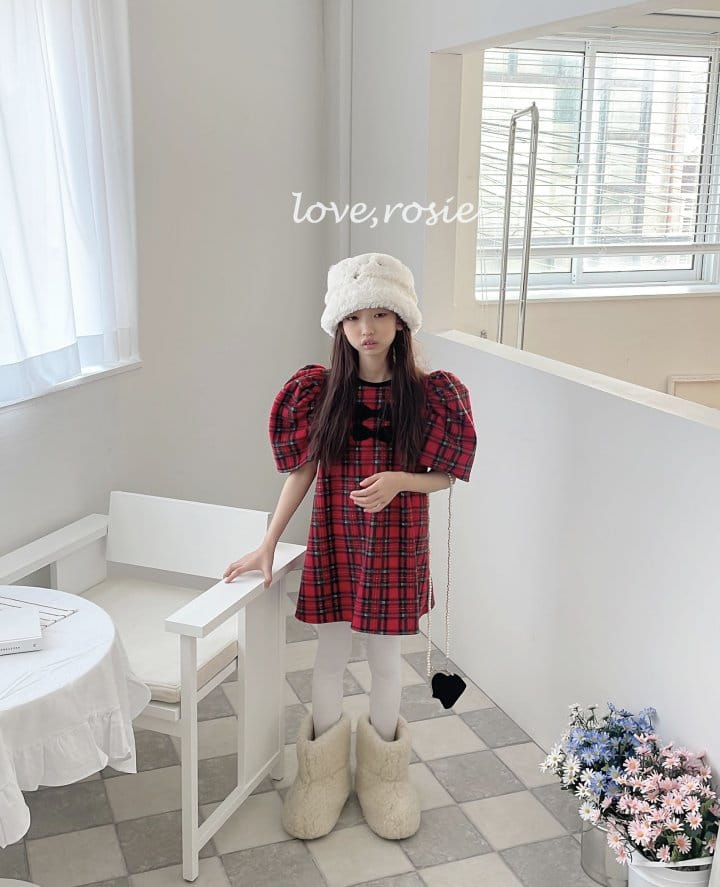 Love Rosie - Korean Children Fashion - #minifashionista - Vivian Check One-Piece - 4