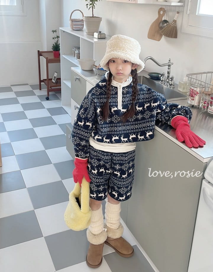 Love Rosie - Korean Children Fashion - #todddlerfashion - Nordic Fleece Half Zip-Up - 7