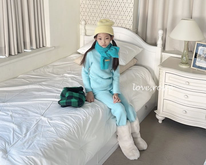 Love Rosie - Korean Children Fashion - #todddlerfashion - Cozy Pants Top Bottom Set - 6
