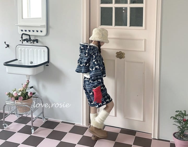 Love Rosie - Korean Children Fashion - #toddlerclothing - Nordic Fleece Half Zip-Up - 8