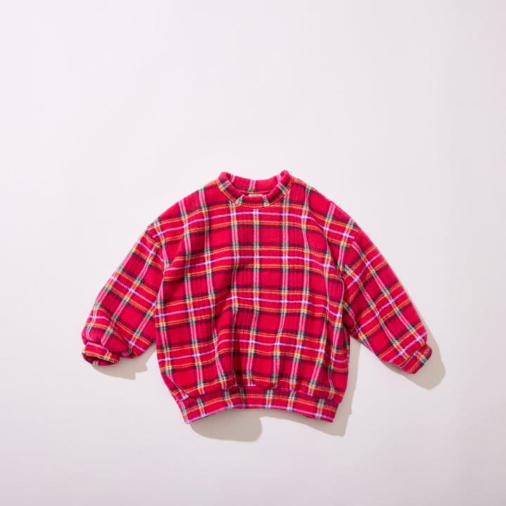 Middle Name - Korean Children Fashion - #childofig - Check Sweatshirt - 3