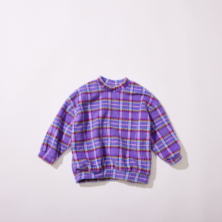 Middle Name - Korean Children Fashion - #stylishchildhood - Check Sweatshirt - 2