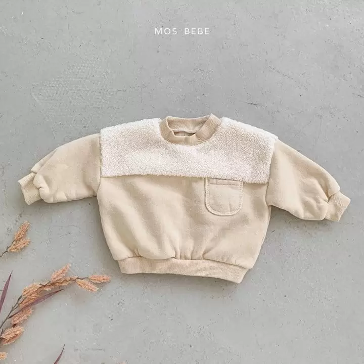 Mos Bebe - Korean Baby Fashion - #babyoninstagram - Boa Color Sweatshirt - 2