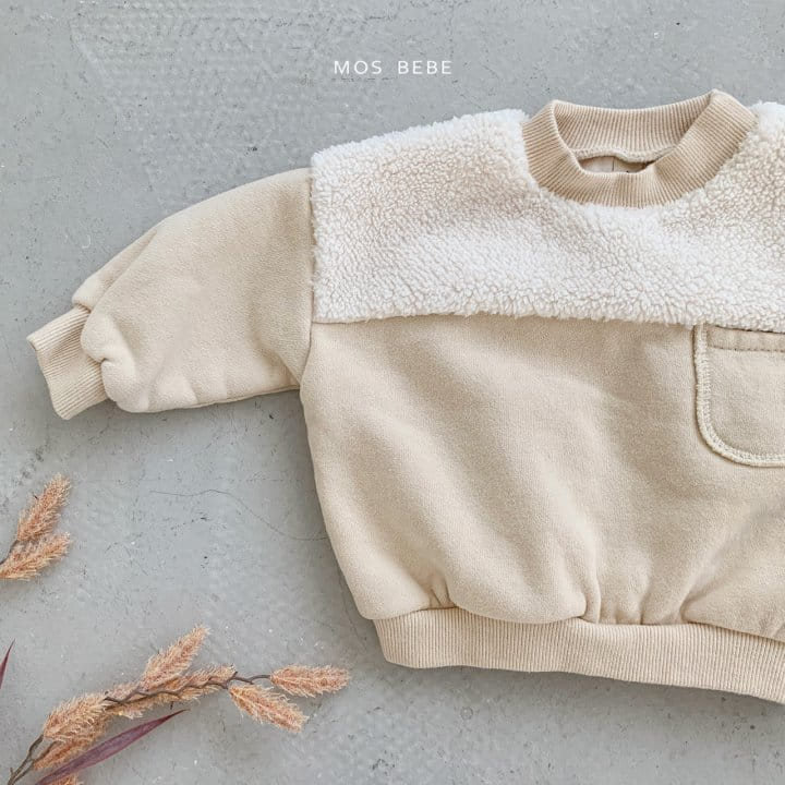 Mos Bebe - Korean Baby Fashion - #babyootd - Boa Color Sweatshirt - 3