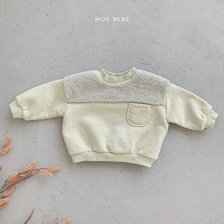 Mos Bebe - Korean Baby Fashion - #babyootd - Boa Color Sweatshirt - 4