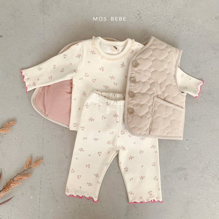Mos Bebe - Korean Baby Fashion - #babywear - Merry Lace Top Bottom Set - 10