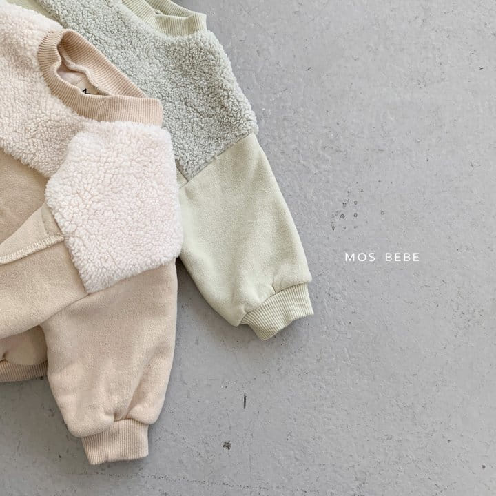 Mos Bebe - Korean Baby Fashion - #onlinebabyboutique - Boa Color Sweatshirt - 7