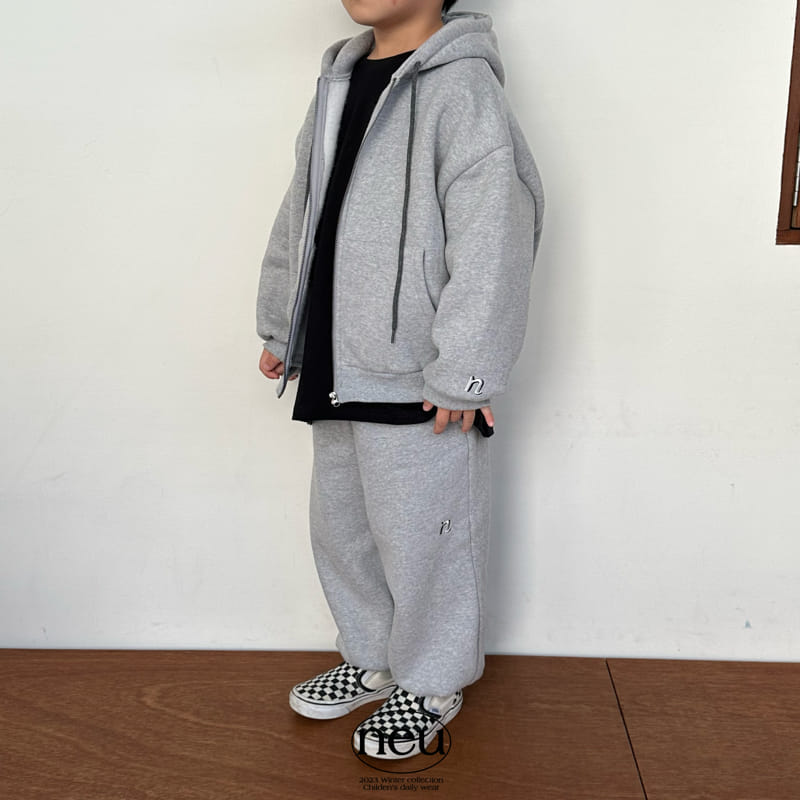 Neu - Korean Children Fashion - #discoveringself - N Embroider Jogger Pants - 6