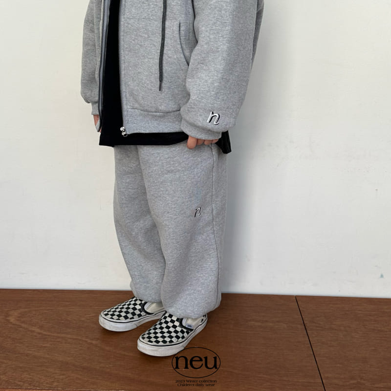 Neu - Korean Children Fashion - #fashionkids - N Embroider Jogger Pants - 7