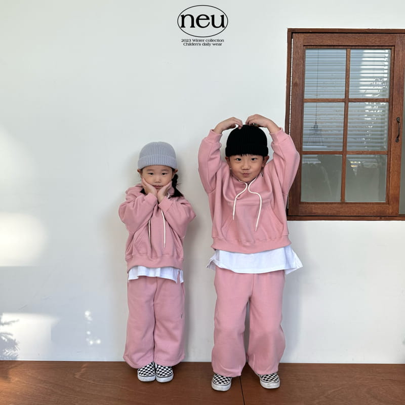 Neu - Korean Children Fashion - #fashionkids - N Embroider Hoody Swetahirt - 4