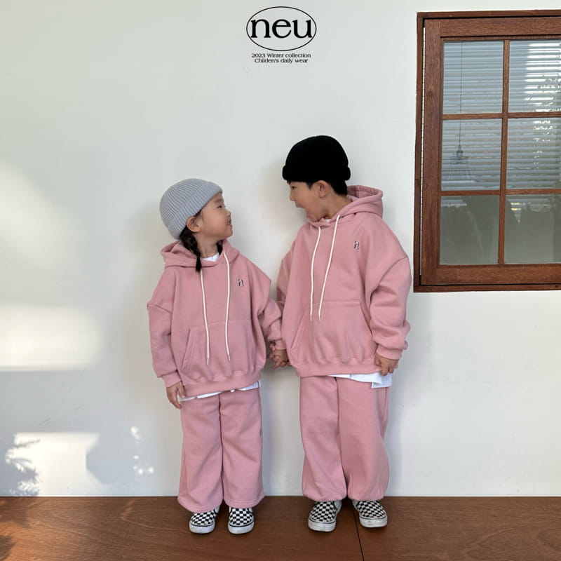 Neu - Korean Children Fashion - #kidsstore - N Embroider Hoody Swetahirt - 5