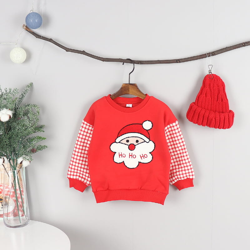 New Pierrot - Korean Children Fashion - #childofig - Santa Fleece Tee - 8