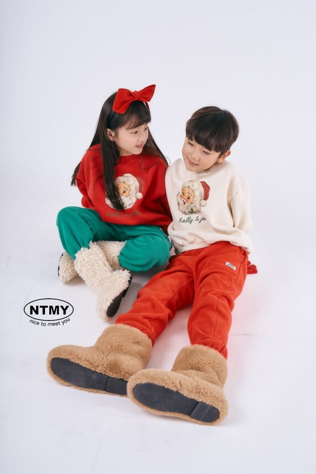 Nice To Meet You - Korean Children Fashion - #Kfashion4kids - Santa Sweatshirt - 6